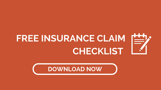 free insurance claim checklist