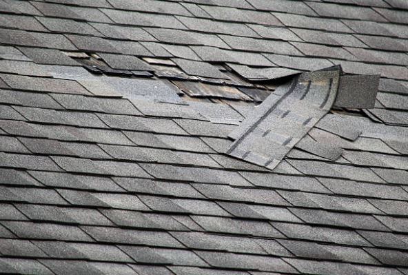 missing roof shingle